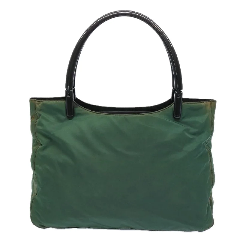 Prada bags with a front - zip pocket for small items like cards and keysPRADA Shoulder Bag Nylon Green  bs11714