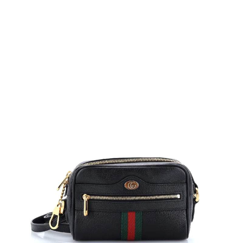 Prada crossbody bags with a woven leather strap for a unique textureOphidia Shoulder Bag Leather Mini