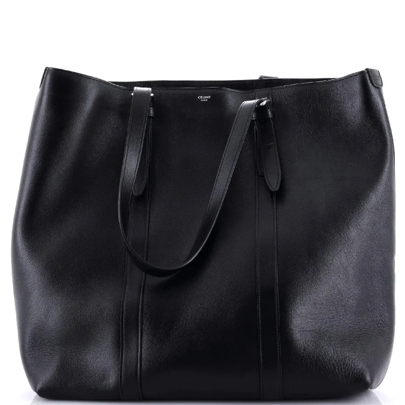 Prada tote bags with a water - resistant coating for outdoor activitiesBuckle Cabas Tote Leather