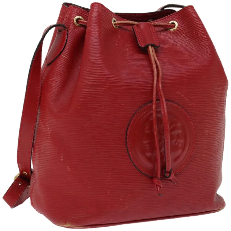 Ladies Fendi shoulder bags with a detachable key fob for easy key managementFENDI Shoulder Bag Leather Red  yk10770