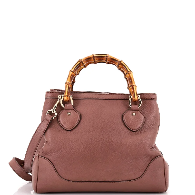 Prada bags with a front - flap pocket for quick access to essentialsBamboo Shopper Tote Leather Small