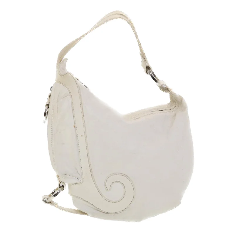 Fendi By The Way bags with a suede interior lining for a luxurious and soft feelFENDI Shoulder Bag Leather White  am4131