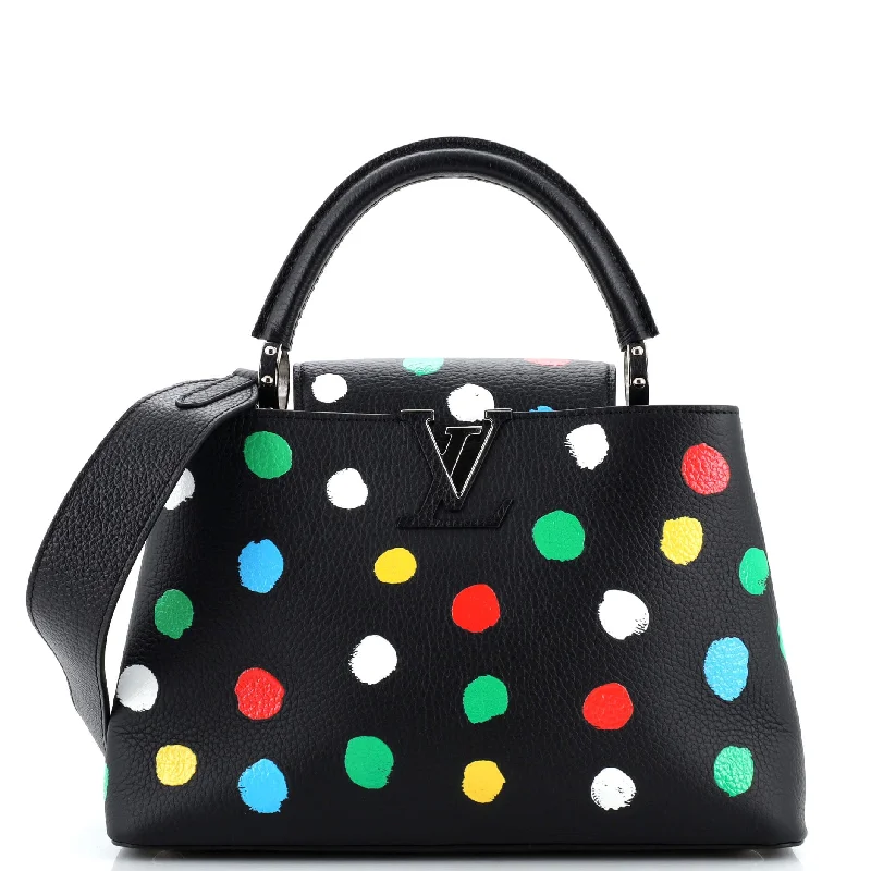 Prada Cleo bags with a snakeskin - effect panel for a bold and trendy lookCapucines Bag Yayoi Kusama Painted Dots Taurillon Leather MM