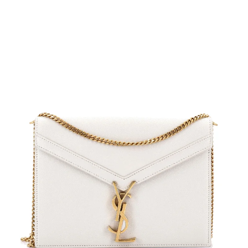 Prada Cleo bags with a crystal - embellished logo for added luxuryCassandra Chain Shoulder Bag Leather Small