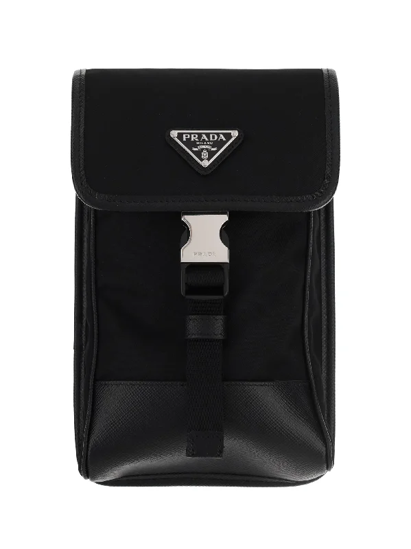 Prada bags with a zip - top closure and multiple interior pockets for organizationPrada Men Phone Case