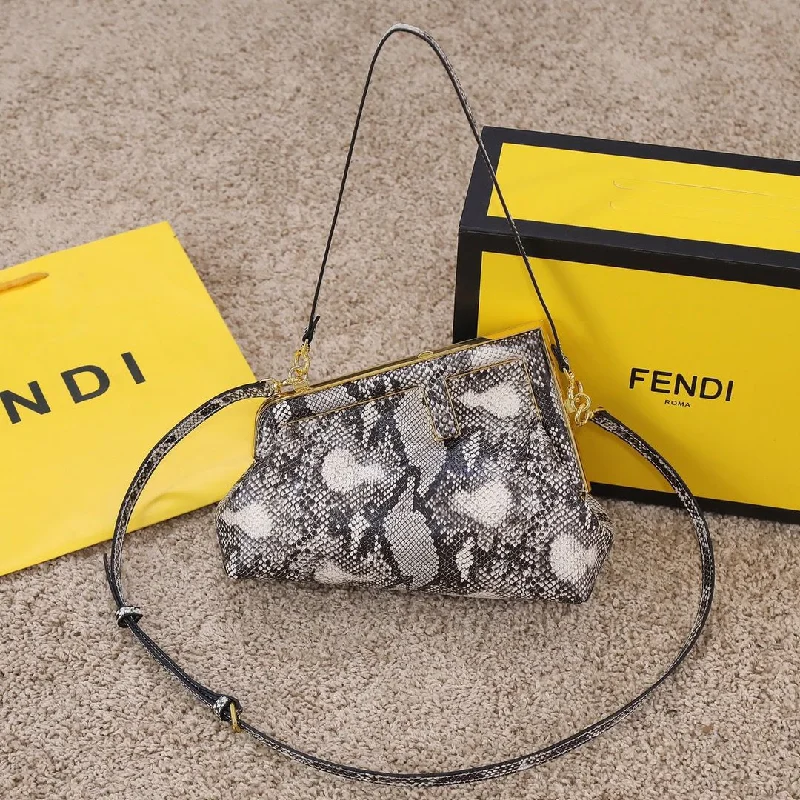 Fendi Peekaboo bags with a classic two - compartment design for organized storageFendi Fendirst Small Multicolor