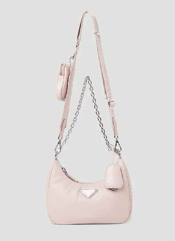 Prada nylon backpacks with a sleek, minimalist appearancePrada Women Re-Edition 2005 Leather Shoulder Bag