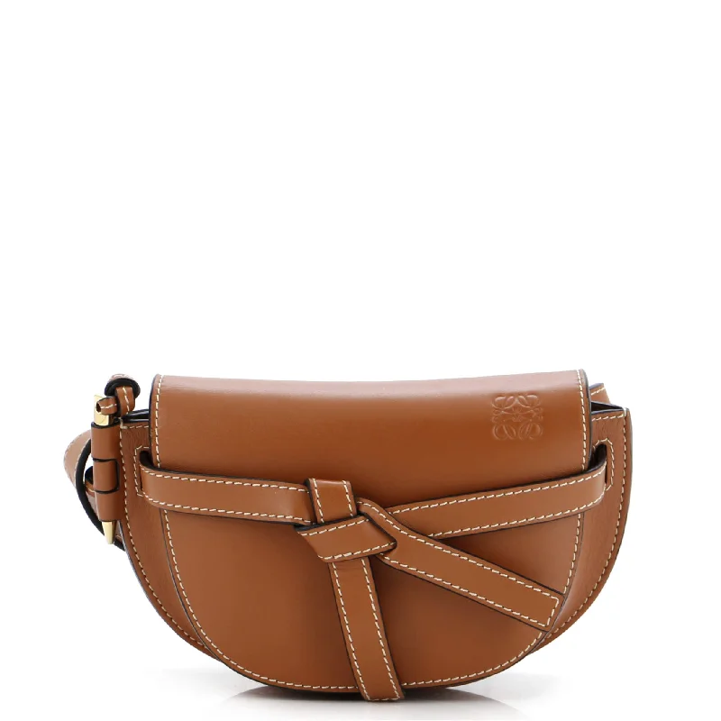 Ladies Prada shoulder bags with a tassel - adorned zipper for added charmGate Belt Bag Leather Mini