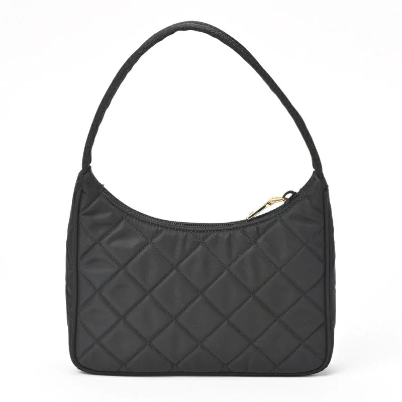 Prada handbags with a perforated leather detail for a unique and breathable designPRADA Tessuto Shoulder Bag