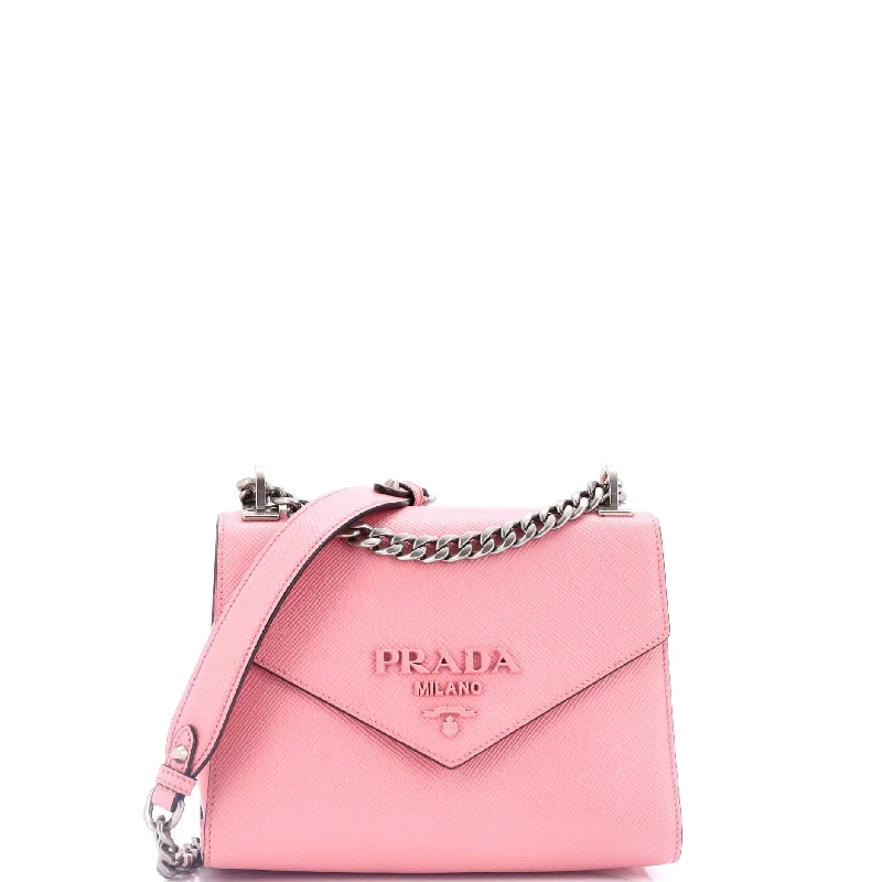 Prada Cleo bags with a detachable coin purse for added functionalityMonochrome Shoulder Bag Saffiano Leather Small