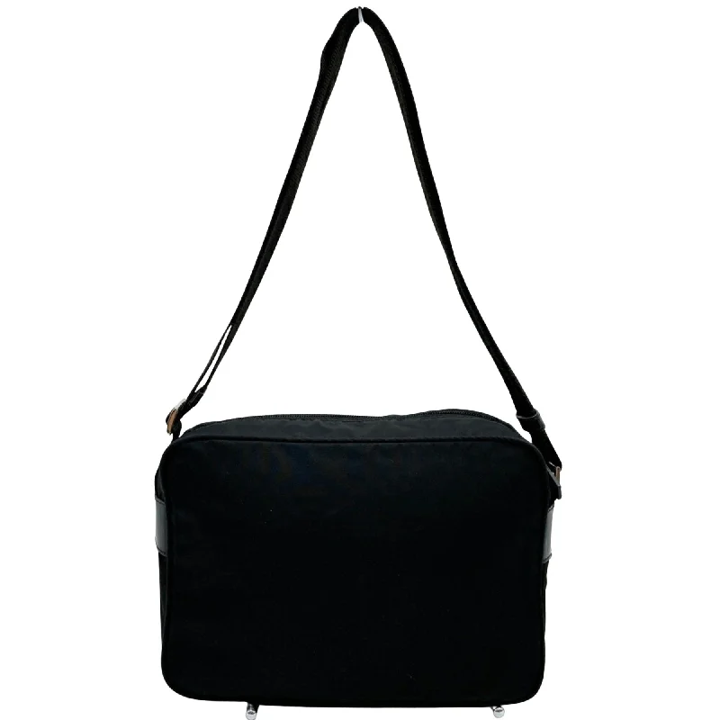 Prada Cahier bags with a leather - wrapped handle for a luxurious feelPRADA Tessuto Shoulder Bag