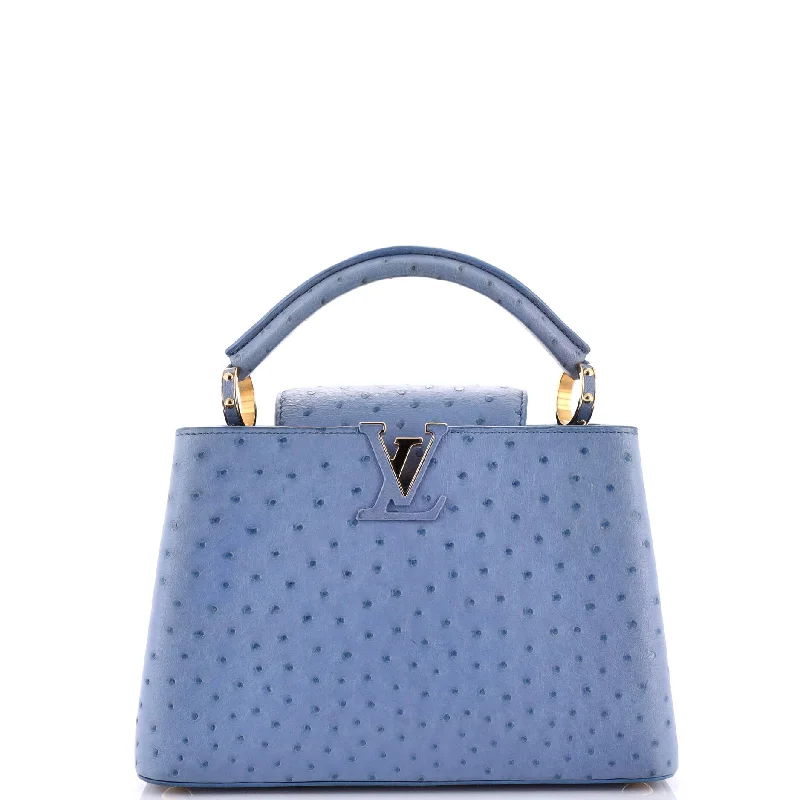 Small - sized Prada Saffiano leather bags for a compact and stylish carryCapucines Bag Ostrich BB