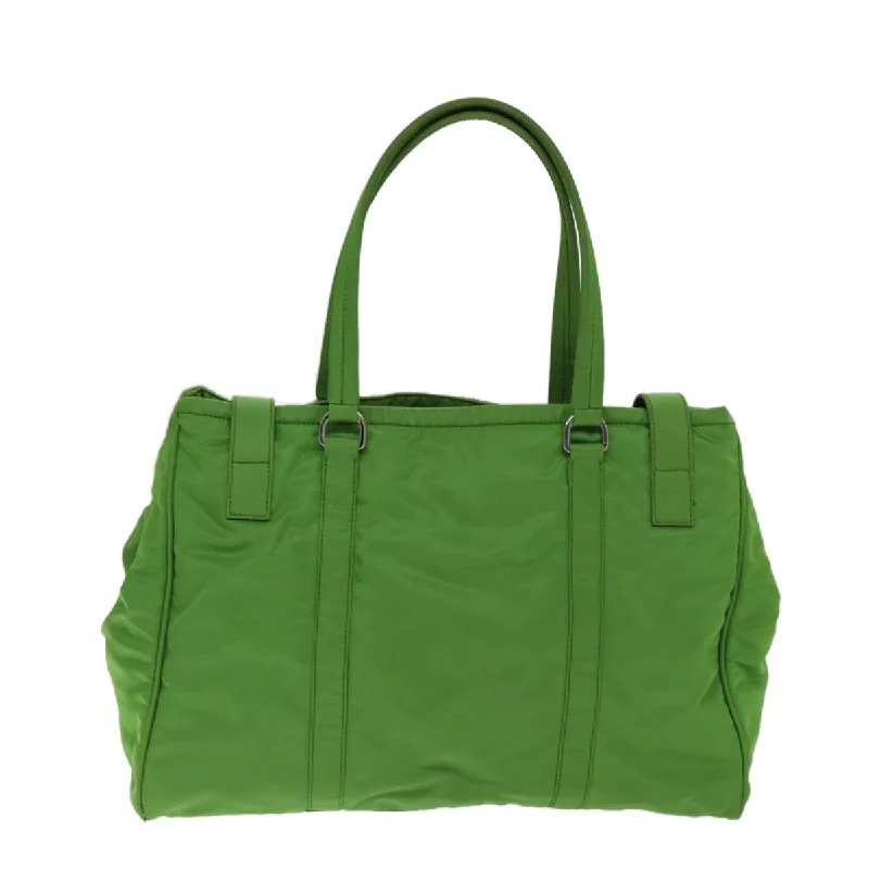 Prada bags with a zippered interior pocket for separating itemsPRADA Shoulder Bag Nylon Green  74404