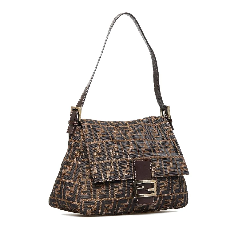 Fendi By The Way bags with a laser - cut leather detail for a modern and intricate lookFendi Zucca Mamma Forever (SHG-kM1314)