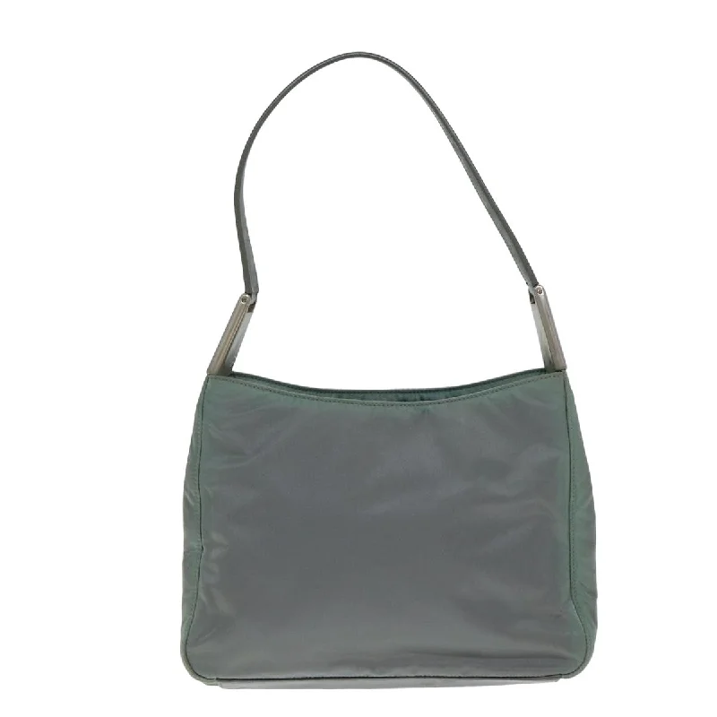 Ladies Prada Galleria bags with a textured leather surface for a more tactile lookPRADA Shoulder Bag Nylon Gray  82166