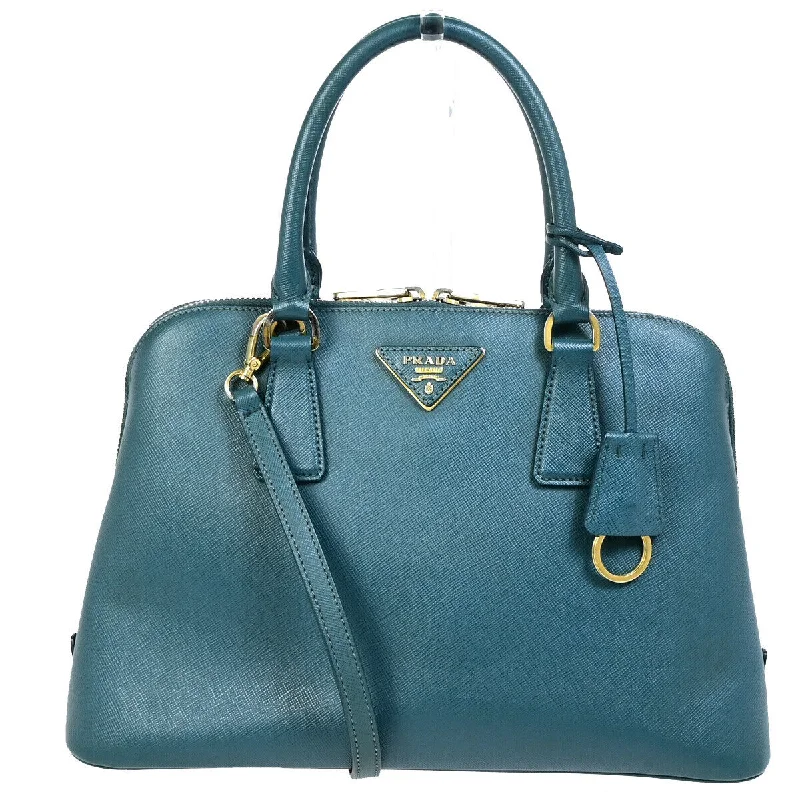 Ladies Prada shoulder bags with a wide - width strap for enhanced comfortPRADA Saffiano Handbag