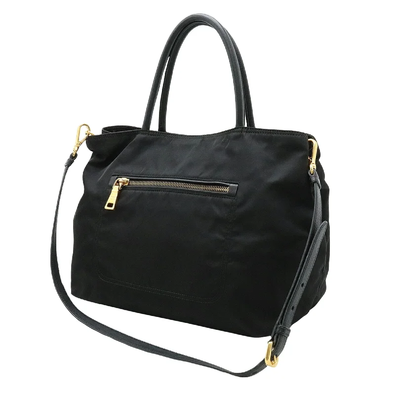 Ladies Prada Galleria bags with gold - toned hardware for a luxurious touchPRADA Tessuto Tote