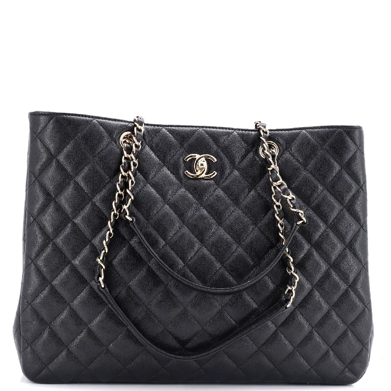 Prada Re - Edizione 2005 bags with a retro - inspired designClassic CC Shopping Tote Quilted Caviar Large