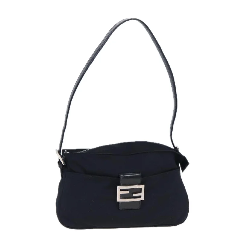 Fendi bags with a detachable makeup pouch inside for beauty - conscious usersFENDI Shoulder Bag Nylon Black  ep4669