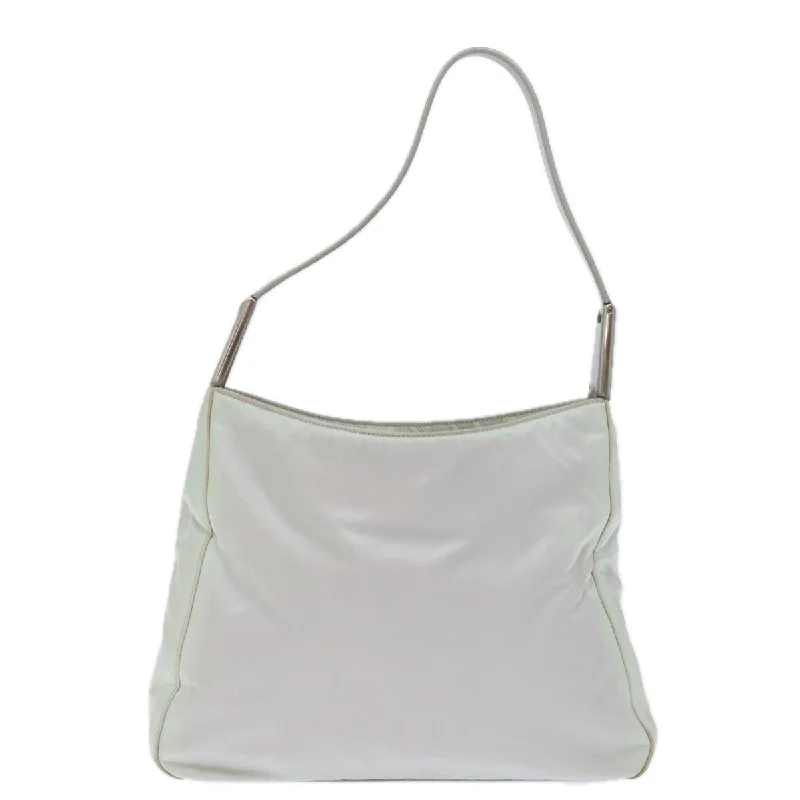 Prada Cleo bags with a contrast - colored interior for visual interestPRADA Shoulder Bag Nylon Gray  72737