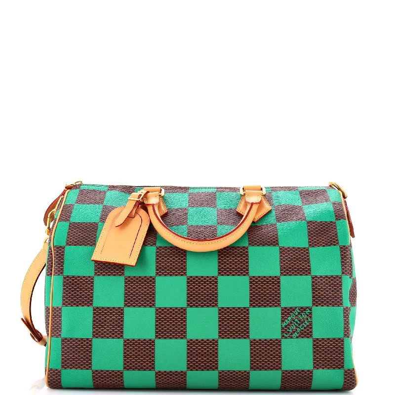 Ladies Prada shoulder bags with a magnetic - closure flap for easy opening and closingSpeedy Bandouliere Bag Damier Pop 40