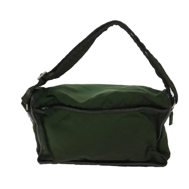 Ladies Prada Galleria bags with a detachable shoulder strapPRADA Shoulder Bag Nylon Green  ac2814