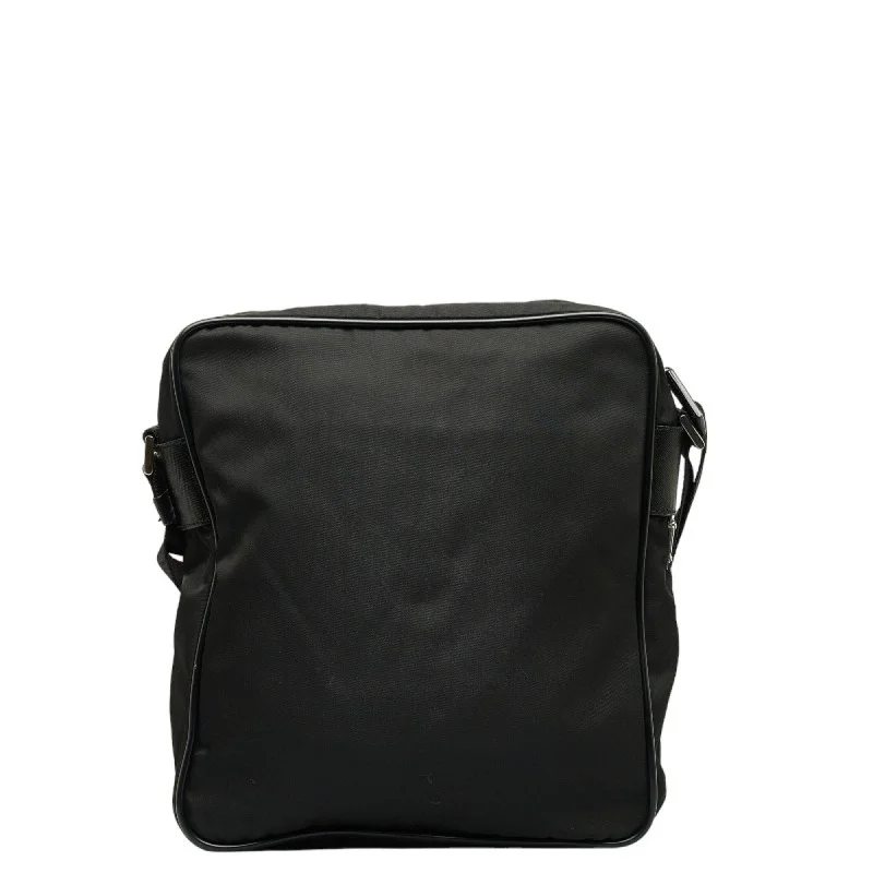 Medium - sized Prada tote bags in classic black for everyday versatilityPRADA Tessuto Shoulder Bag