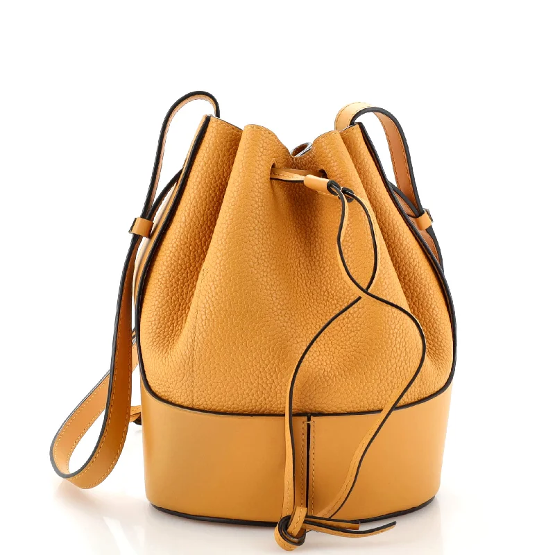 Prada Cahier bags with a leather - wrapped handle for a luxurious feelBalloon Bucket Bag Leather Small