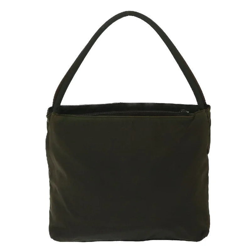 Prada handbags with a patent - leather finish for a shiny and sophisticated appearancePRADA Shoulder Bag Nylon Green  bs8995