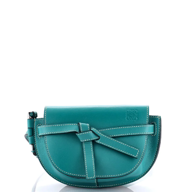 Prada Cleo bags with a curved shape and a chain - link shoulder strapGate Belt Bag Leather Mini