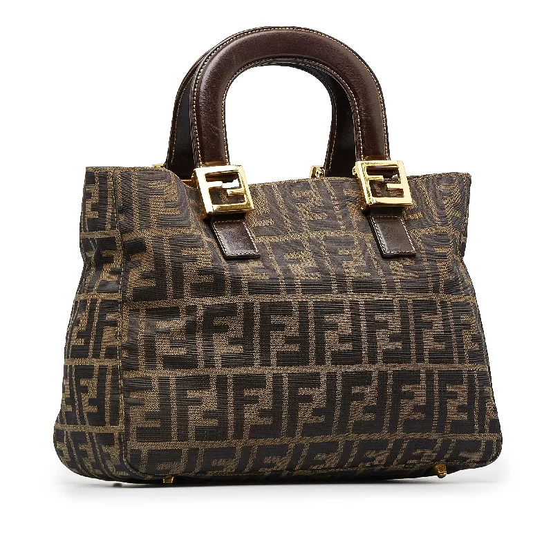 Fendi handbags with a beaded trim for a glamorous and eye - catching lookFendi Zucca Tote (SHG-ZCaK8p)