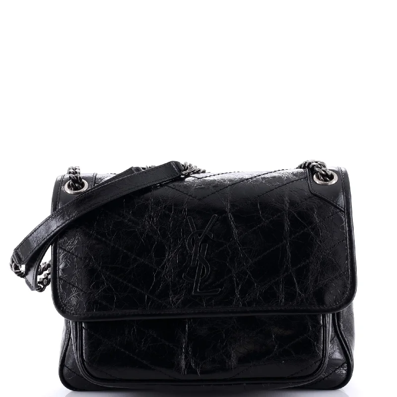 Prada bags with a detachable mirror inside for quick touch - upsNiki Chain Flap Bag Matelasse Chevron Leather Medium