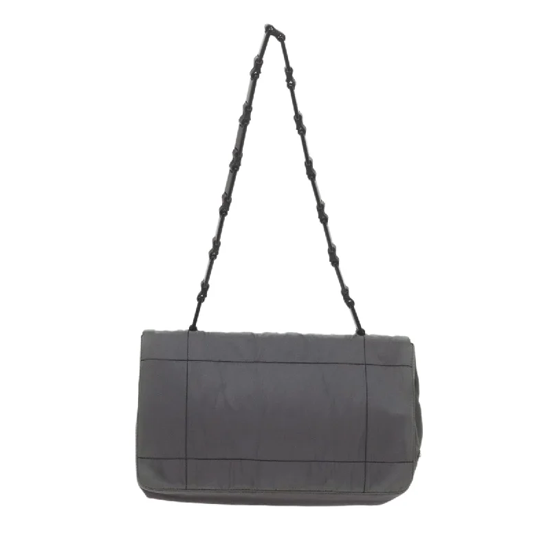 Prada bags with a zip - top closure and multiple interior pockets for organizationPRADA Shoulder Bag Nylon Gray  bs10310