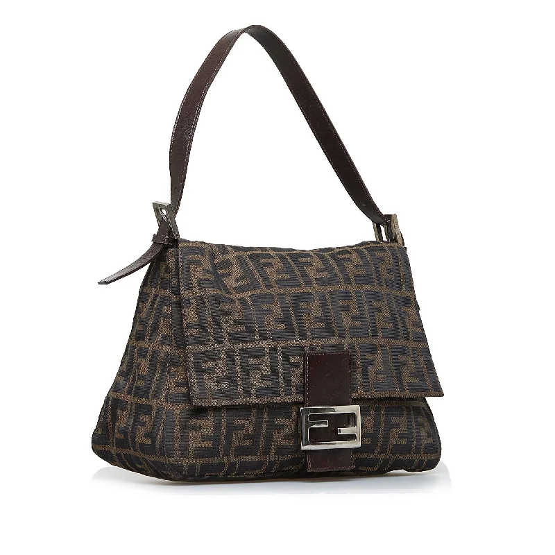 Ladies Fendi shoulder bags with a quilted leather exterior for a luxurious and cozy lookFendi Zucca Mamma Forever (SHG-9oFCSJ)