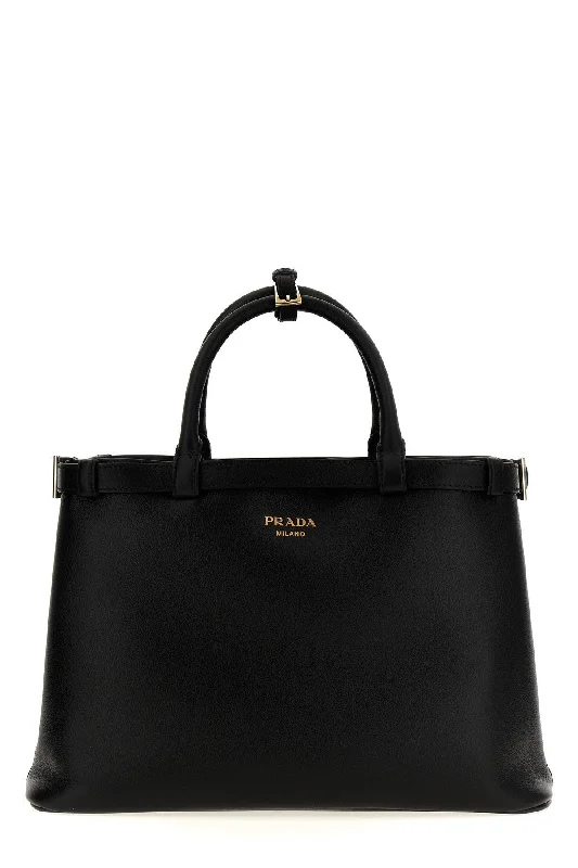 Ladies Prada handbags with a detachable wallet inside for added conveniencePrada Women 'Prada Buckle Medium' Handbag