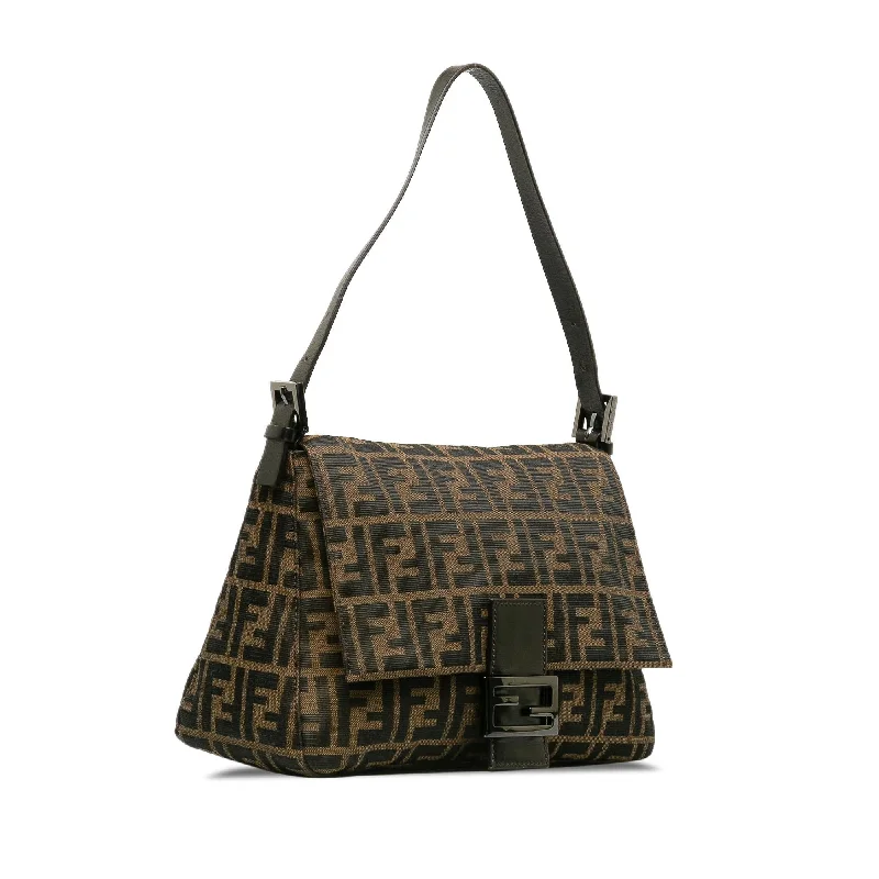 Fendi handbags with a metallic - finish FF logo for a bold and glamorous lookFendi Zucca Mamma Forever (SHG-fCFZC8)