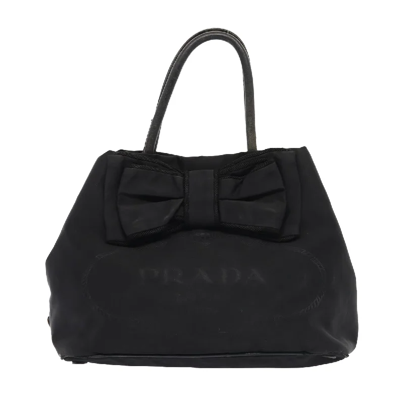 Prada Cleo bags with a contrast - colored interior for visual interestPRADA Shoulder Bag Nylon Black Gold  87028