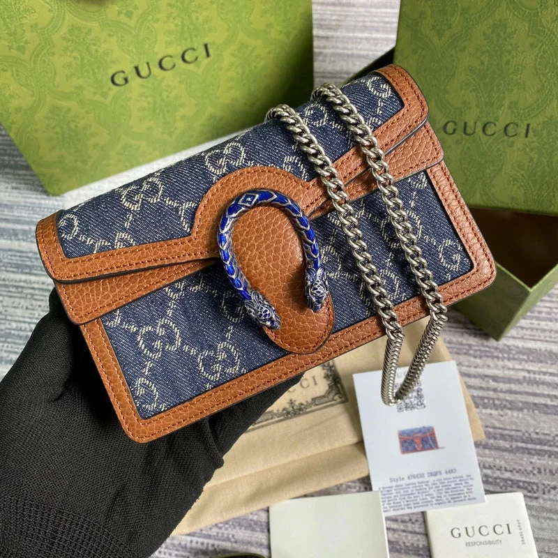 Ladies Gucci Dionysus bags with a chain - link shoulder strapBC - Gucci Bags - 4080