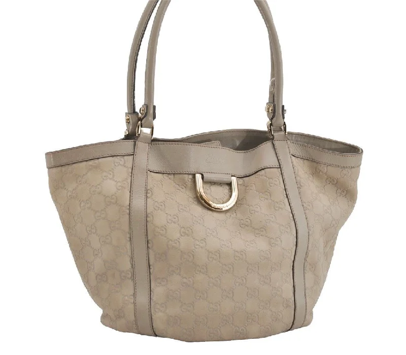 Gucci Marmont bags for women with quilted leather exteriorsAuthentic GUCCI Guccissima Abbey Shoulder Tote Bag GG Leather 211982 White 2649I