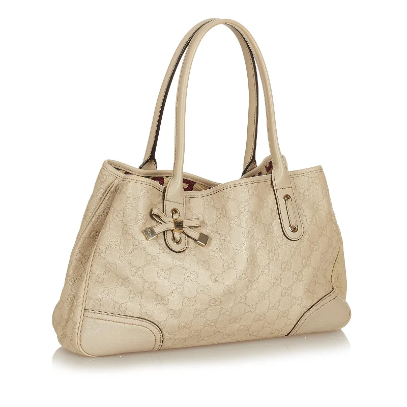 Women Gucci bags with a zip - around closure for securityGucci Guccissima Princy Tote Bag (27063)