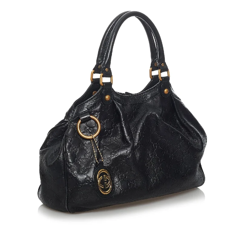 Women Gucci backpacks with a luxurious leather finishGucci Guccissima Sukey Handbag (33706)