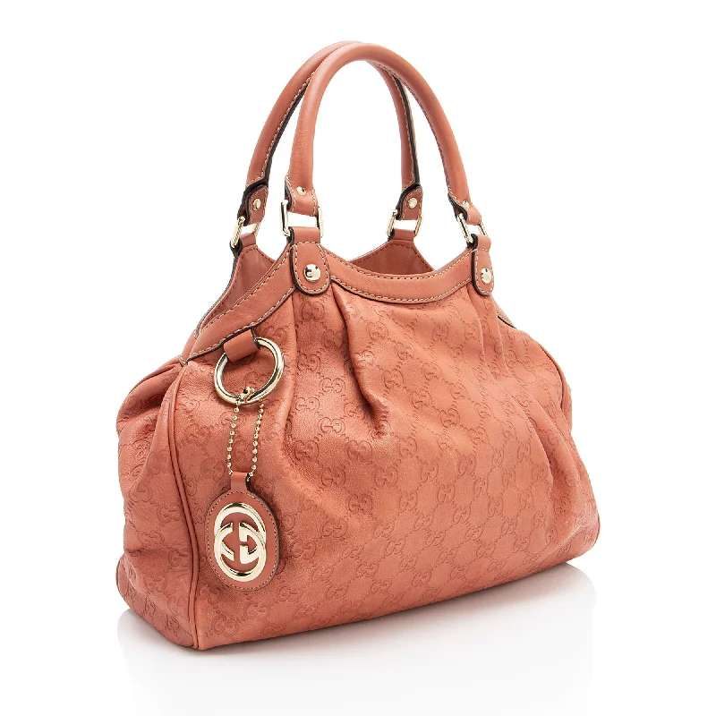 Gucci Marmont bags for women with a contrast - colored interiorGucci Guccissima Leather Sukey Medium Tote (JYFslN)