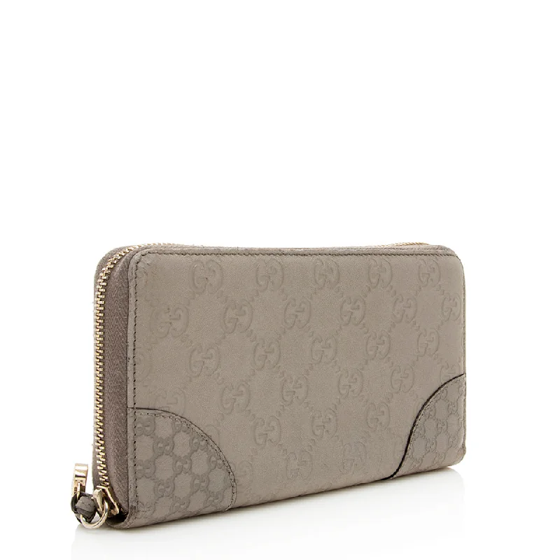 Women Gucci crossbody bags with a keychain holderGucci Guccissima Leather Zip Around Wallet - FINAL SALE (SHF-18997)