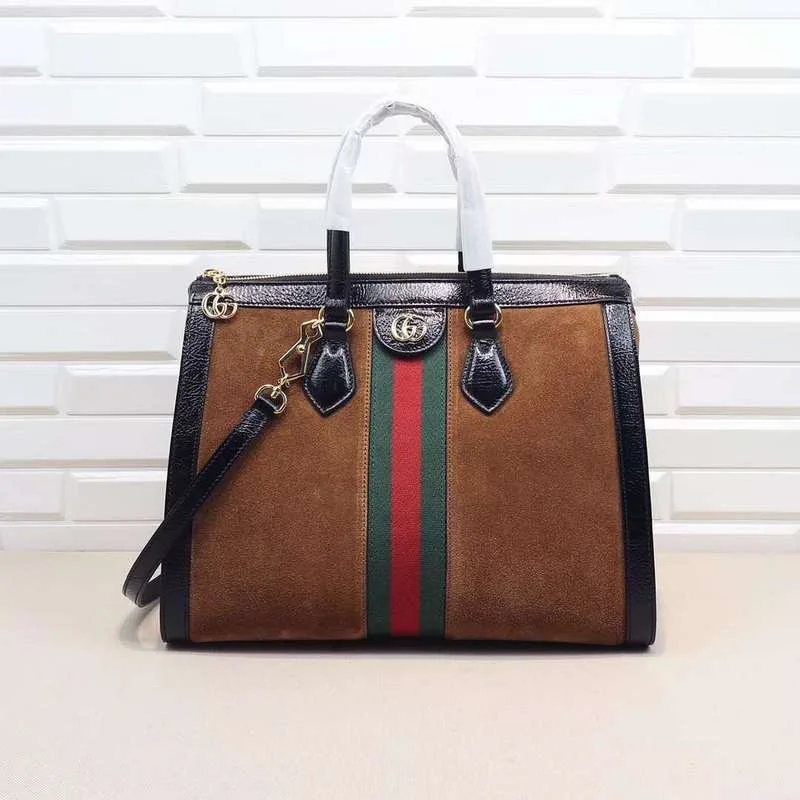 Women Gucci crossbody bags with a woven leather strapWF - Gucci Bags - 555