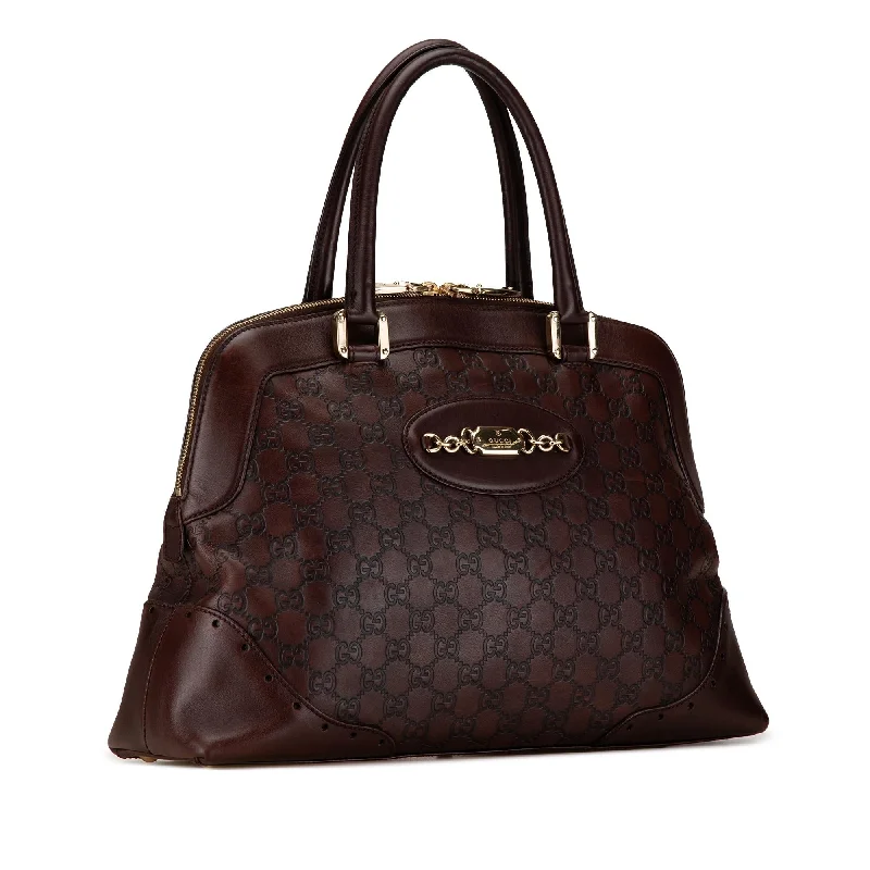 Women Gucci bags with a detachable mobile phone holderGucci Guccissima Punch Handbag b0sszg)