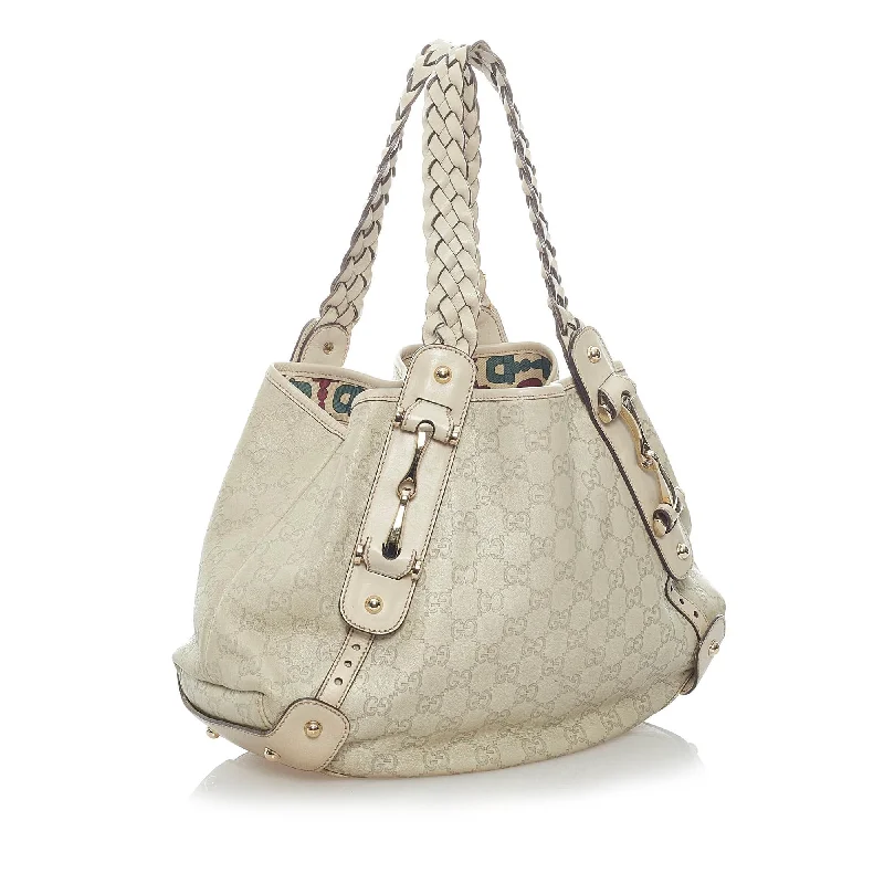 Women Gucci bags with a zip - around closure for securityGucci Guccissima Pelham Shoulder Bag (33214)